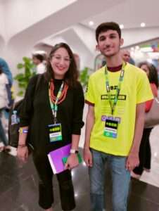 Muhammad Owais with Kalsoom Lakhani at +92disrupt conference karachi - Acquire Daily - invest2innovate